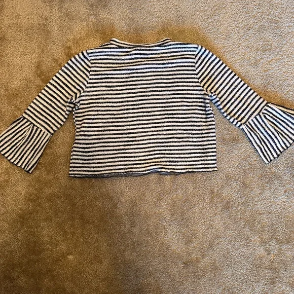 Urban Romantics Striped Sweater Blouse Size M - Picture 2 of 3